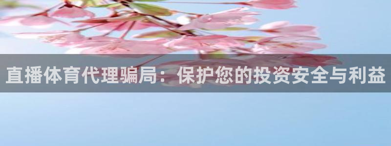直播体育代理骗局：保护您的投资安全与利益